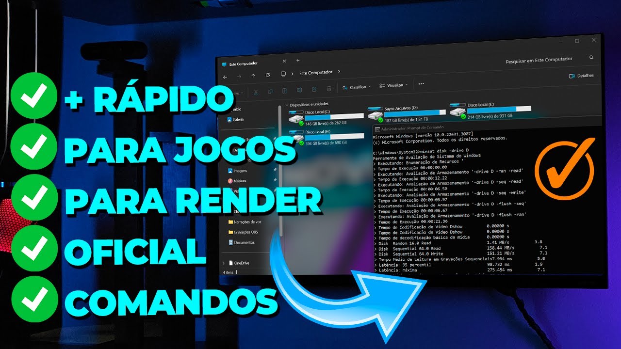 Os COMANDOS do WINDOWS que vão DEIXAR SEU PC MUITO RÁPIDO sem INSTALAR ...