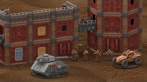Bug Army Warcamp Teaser - 3D printable terrain for wargame Kickstarter