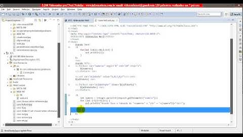 aula 5222 java para web III   JSTL Core forEach exemplo tabuada iteracao imples e sobre conjuntos