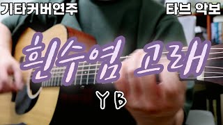 Video thumbnail of "흰수염고래 - YB [기타연주 기타커버 타브악보]"