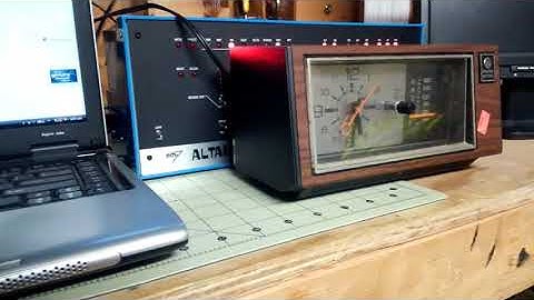 My kit built Altair 8800 plays "Daisy" on an AM radio