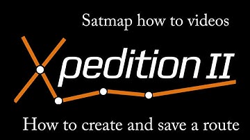 Xpedition 2 - How To Create a Route and Save a Route