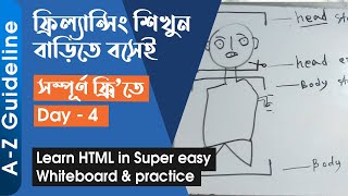 Day 4 - HTML সব থেকে সহজ ভাবে, একবার দেখলে আজীবন মনে থাকবে...