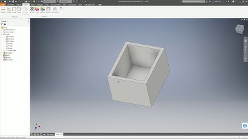 Hướng dẫn học Inventor - 23/61 Vẽ 3D: tạo vỏ (Shell)