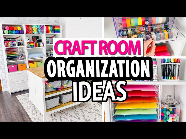 CRAFT ROOM ORGANIZATION HACKS 🌈 Simple Storage Ideas 