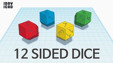 [1DAY_1CAD] 12 SIDED DICE (Tinkercad : know-how / style / education) [STL data download]