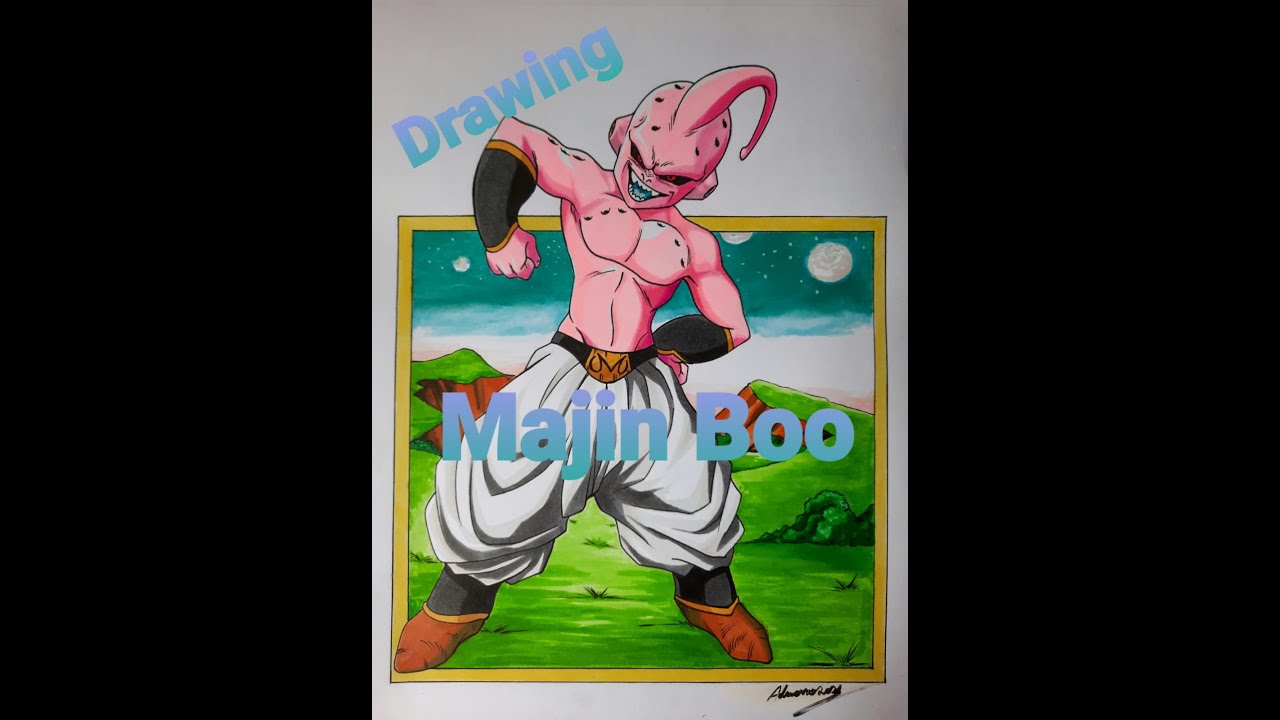 Drawing Majin Boo Desenhando Majin Boo マジンブーを描く Youtube Drawing Majin Boo Desenhando Majin Boo マジンブーを描く Youtube