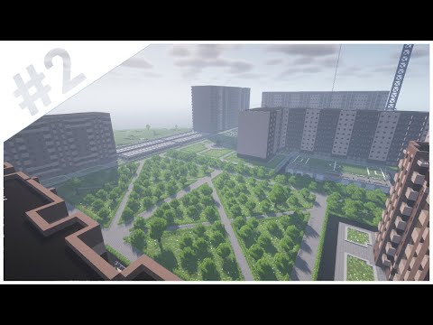 Русский город в майнкрафте #2 -Первый ЖК | Строим город в minecraft