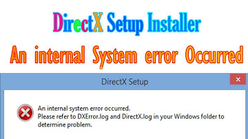 How to fix DirectX Setup Installer An internal System error Occurred