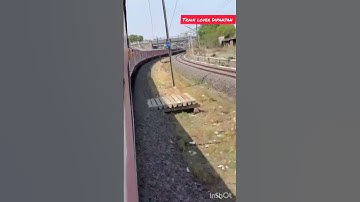 High Speed Train On A Sharp Curve #shortsvideo #indianrailways #shorts