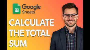 How To Calculate The Total Sum In Google Sheets #Googlesheets [Easiest Way]