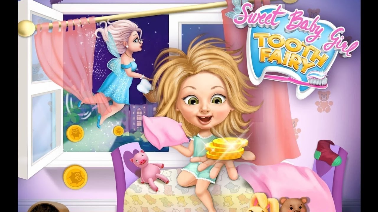 Sweet Baby Girl Tooth Fairy - Little Fairyland Helper & Teeth Cleaning - Fun Game play For Kids
