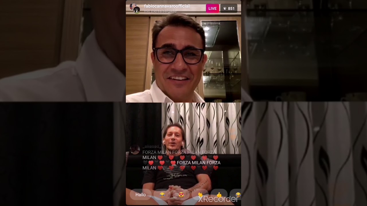 Salgado e cannavaro belle parole di calcio