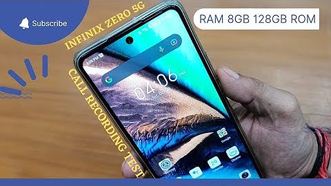 Infinix Zero 5G Call Recording Announcement Test