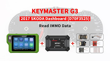 KEYMASTER G3-Read IMMO Data For A 2017 SKODA Dashboard (D70F3525)