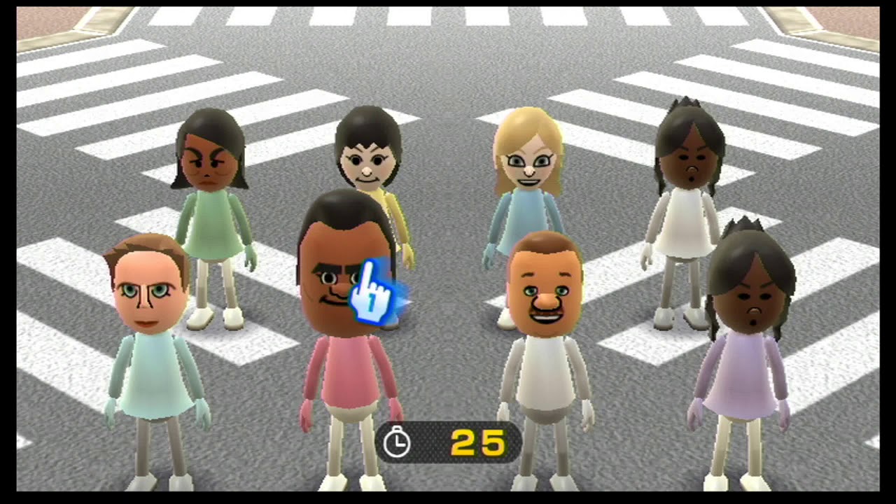 Wii Play-Find Mii 20 in 3:27, FM 10 in 1:31, FM 5 in 0:40.