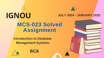 MCS-023 Solved Assignment July-24/Jan-25 || BCA (3rd Sem)|| IGNOU Assignment Solutions (2024-25)
