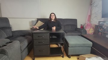 LEZIOA 3 Drawer Mobile File Cabinet