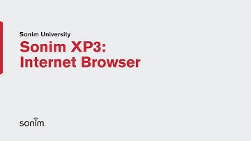 Sonim XP3 - Internet Browser