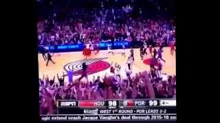 Houston Rockets Vs Portland Blazers Buzzer Beater Friday May 2 2014 Playoff Series