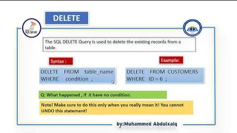 39-DELETE SQL SERVER KURDISH TUTORIALS