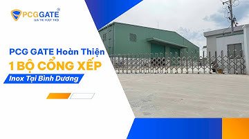 PCG GATE PCG GATE Hoàn Thiện 1 Bộ Cổng Xếp Inox Tại Bình Dương
