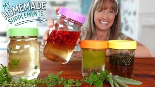 HERBAL TINCTURE  NO ALCOHOL  Make Your Own Homemade Glycerin Tincture