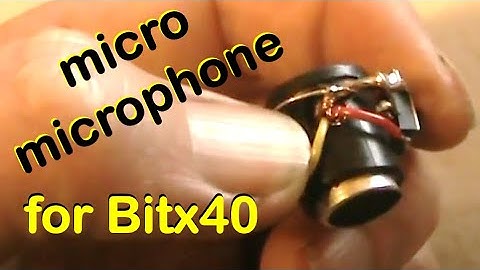 A micro microphone for the Bitx40