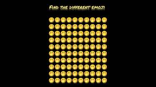 find the different emoji in this image 🤔 🤔 find 🫢 #findtheemojichallenge #emoji #emojiquiz