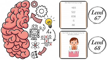 Brain Test : Level 67 , 68 – How to Solve? (Walkthrough)