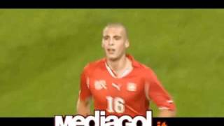 Pajtim Kasami segna il gol del 4-1 della Svizzera U21 contro la Sve...