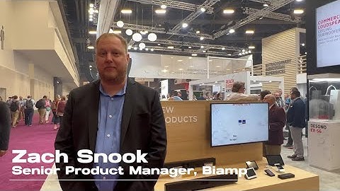 InfoComm 2022 - Biamp Parlé Audio and Video Conferencing Bars