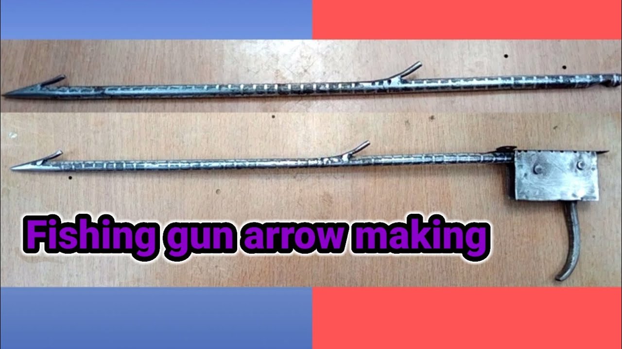 Fishing gun arrow making -- Crossbow arrow making 
