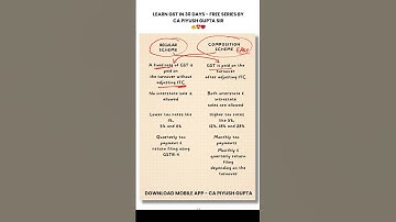 Day 15 - Free GST Course - Difference Between Regular vs Composition Scheme - taxation accounting