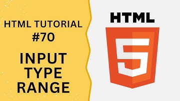 HTML Tutorial #70 - Input Type Range in HTML Form