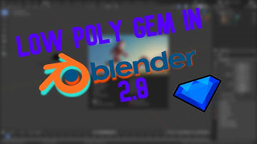 How to Model a Low Poly Gem in Blender in Under 5 Minutes! | Blender 2.8