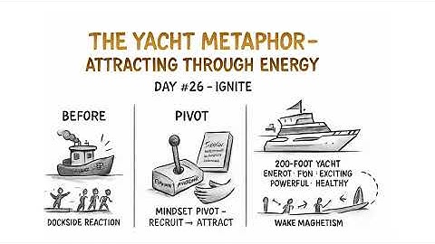 Daily IGNITE Lesson #26 - The Yacht Metaphor - Attracting Through Energy