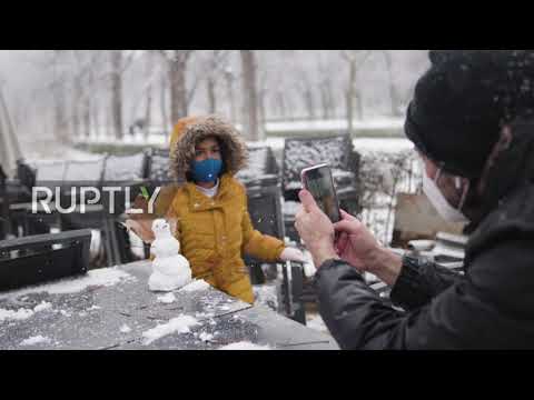 Spain: Madrid turns white as city sees heaviest snowfall in over 10 years
