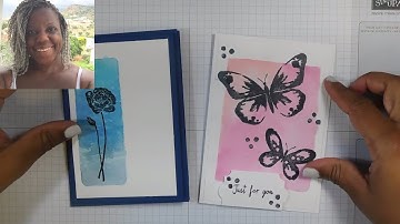 How to create a quick watercolor background with your clear blocks