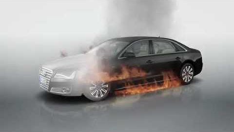 Audi A8 L Security Fire