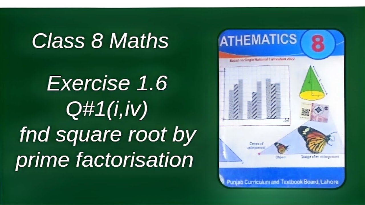 class 8 Maths # unit 1 # exercise 1.6# q1(i,iv) - YouTube