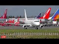 Live crosswind plane spotting at newcastle airport 30th april 2024