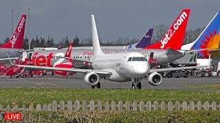 LIVE CROSSWIND Plane Spotting at Newcastle Airport 30th April 2024