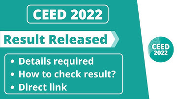 CEED 2022 result declared
