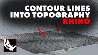 How I Create Topographies From Contour Lines in Rhino! *Easy*