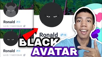 HOW TO MAKE BLACK AVATAR ON LITMATCH 2023 TUTORIAL | 3 STEPS LANG!