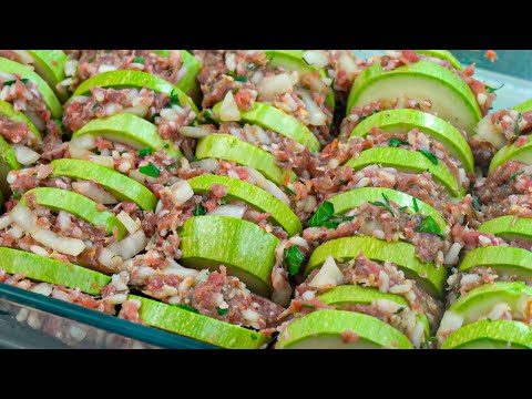 ЭТО ЛУЧШЕ ГОЛУБЦОВ!!! Кабачки с фаршем в духовке без хлопот! Ваш желудок скажет мне спасибо!