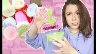 TOTALLY HONEST FAN SLIME PACKAGE REVIEW! New & Underrated Slime Shop Unboxing! *It gets Messy🍵* by andreaXandrea 961,751 views 6 years ago 12 minutes, 29 seconds