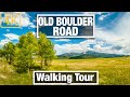 4K City Walks - Montana - Old Boulder Road in Livingston - Virtual Walking Trails for Treadmill