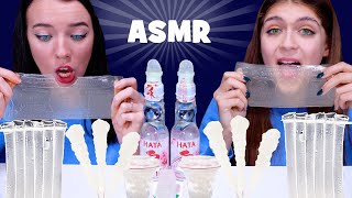 ASMR Clear Food* Sheet Jelly, Rock Candy, Jelly Cups Race MUKBANG 먹방